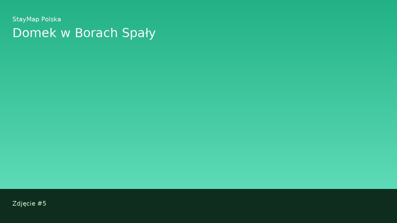 Domek w Borach Spały — ujęcie 5