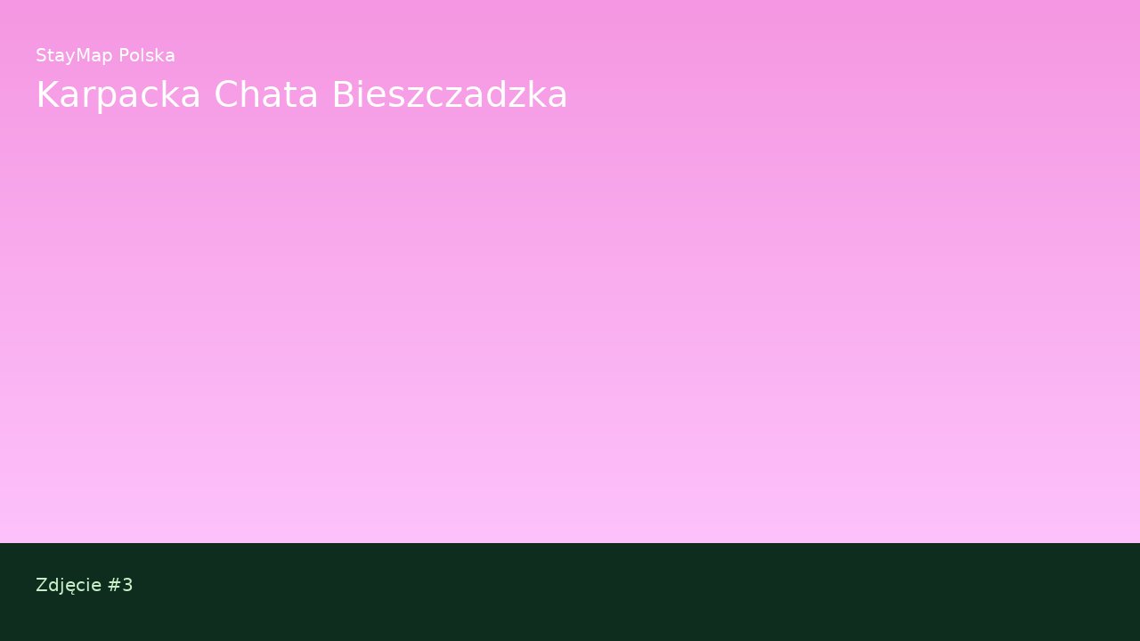 Karpacka Chata Bieszczadzka — ujęcie 3
