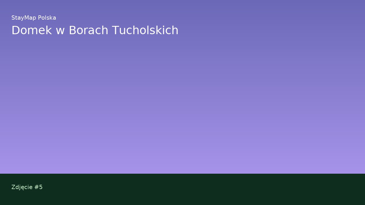 Domek w Borach Tucholskich — ujęcie 5